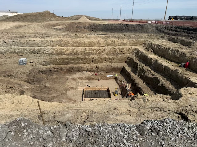 Castlerock deep foundations project on an industrial site